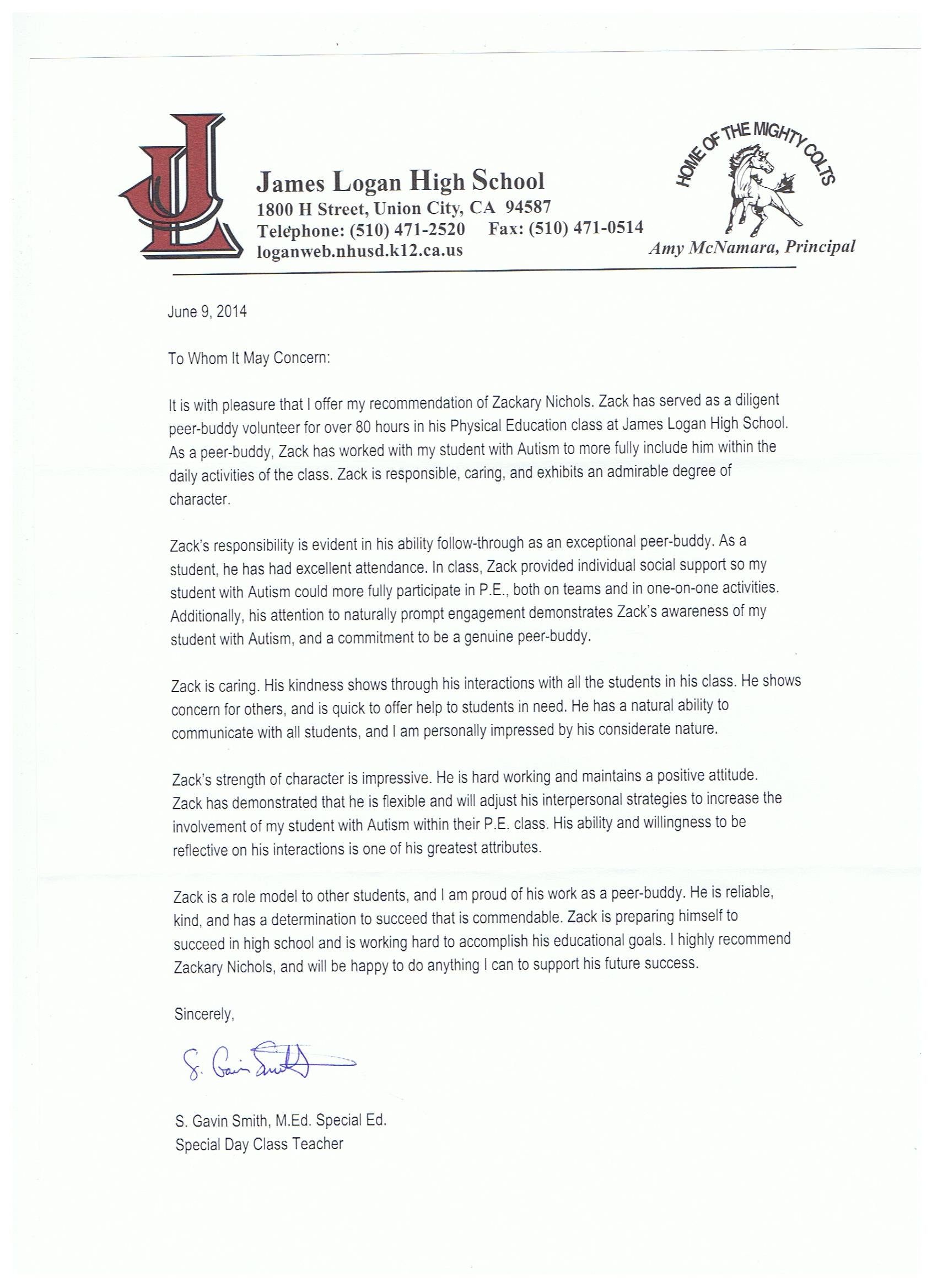 Letter Of Recommendation For Special Education Teacher from zackarynichols.files.wordpress.com